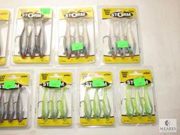 Lot 9 New Assorted Packs of Storm Fishing Lures
