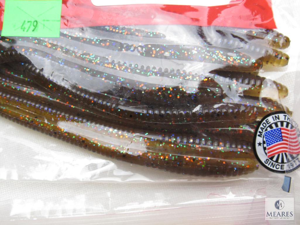 Lot 10 New Packs Assorted Fishing Worms