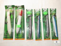 Lot 6 Assorted Large Cotton Cordell FIshing Lures
