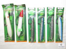 Lot 6 Assorted Large Cotton Cordell FIshing Lures