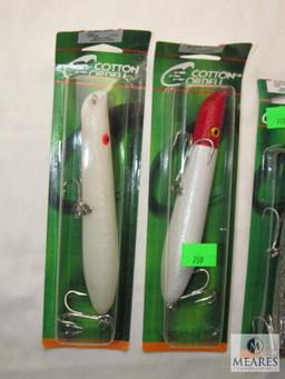 Lot 6 Assorted Large Cotton Cordell FIshing Lures