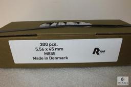 300 Rounds Rio 5.56 x45mm Ammo M855 on Stripper Clips Ammunition