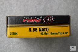 20 Centerfire Cartridges PMC Ammunition X-Tac 5.56 NATO 62 Grain Green Tip-LAP