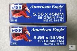 40 Rounds American Eagle 5.56 x45mm Ammo 55 Grain FMJ Ammunition