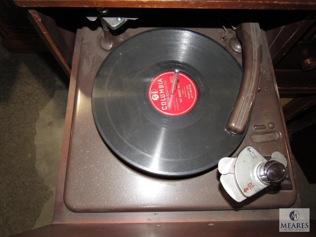 Vintage Wood Record & Tube Radio Console Spartan 1015 Receiver