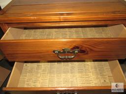 Pine Wood 5 Drawer Chest of Drawers