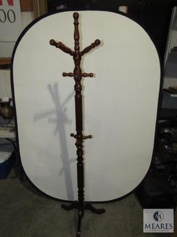 Wooden Coat and Hat Rack