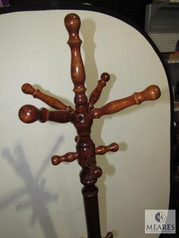 Wooden Coat and Hat Rack