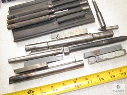 Lot Metal working tools Center Punch Set, Counterbores, Mitutoyo Set, +