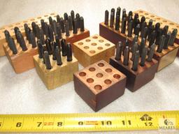Lot 2 Metal Punch Stamp Sets Letters & Numbers Approximately 1/4"