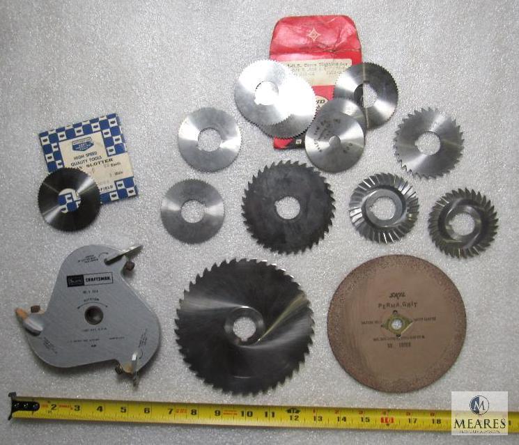 Lot various Screw Slotter Saw Blades Brown & Sharpe, Cleveland, Sears +