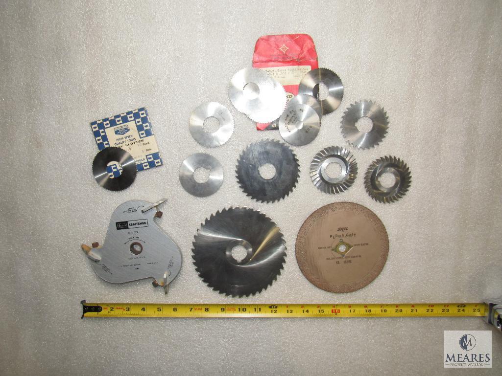 Lot various Screw Slotter Saw Blades Brown & Sharpe, Cleveland, Sears +