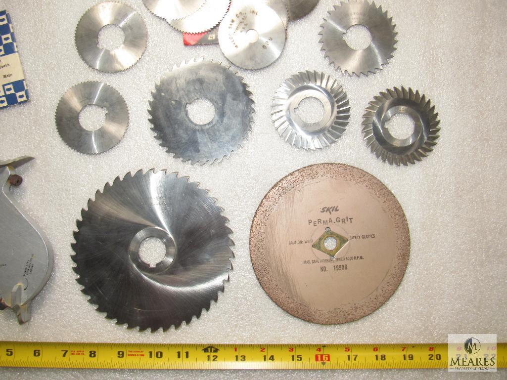 Lot various Screw Slotter Saw Blades Brown & Sharpe, Cleveland, Sears +