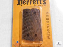 New Herrett's 1911 Officers model wood grips