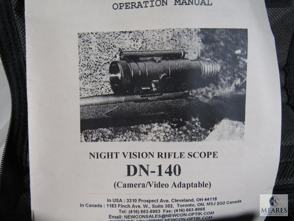 Newcon DN140 Night Vision Rifle Scope - Camera or Video Adaptable