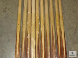 Lot 10 Unused Billiards Room Pool Table Sticks various oz 18 - 21