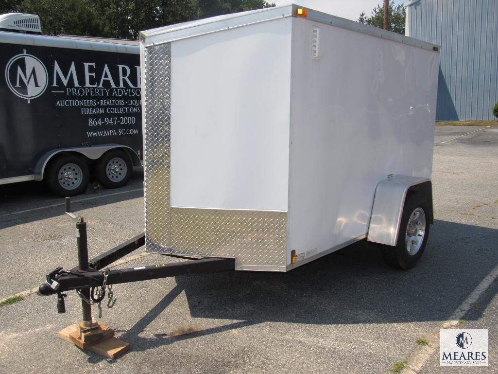 5' x 8' Enclosed Motorcycle / Cargo Trailer Mag Wheels & Full Spare