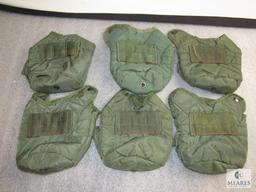 Lot 6 US Army Surplus Canteen 1 Qt. Covers