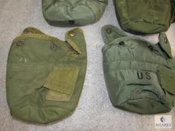 Lot 6 US Army Surplus Canteen 1 Qt. Covers