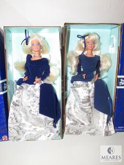 Lot 2 Barbie Winter Velvet Avon Exclusive 1995 Dolls