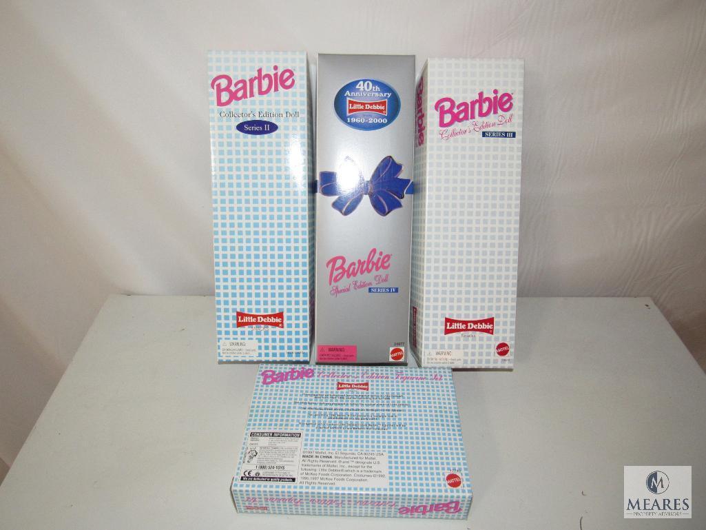 Lot 3 Barbie Dolls Little Debbie Series II & III & IV & Small Barbie Set New in the boxes
