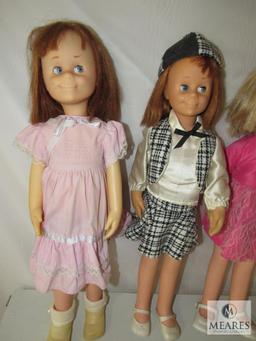 Lot 3 Vintage Charmin Chatty Pull String Dolls Blinky Eyes Each 24"