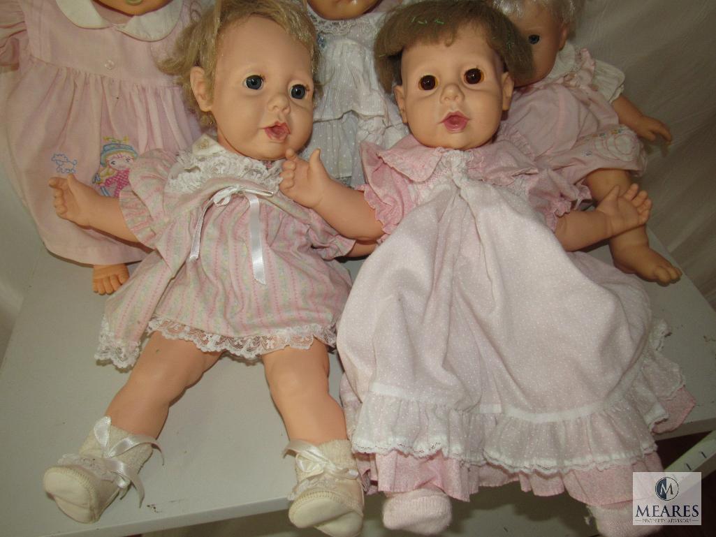 Lot 5 Assorted Hasbro Baby Dolls each approximately 17"