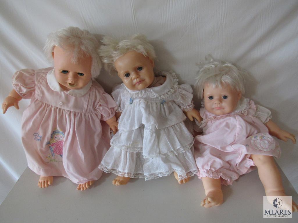 Lot 5 Assorted Hasbro Baby Dolls each approximately 17"