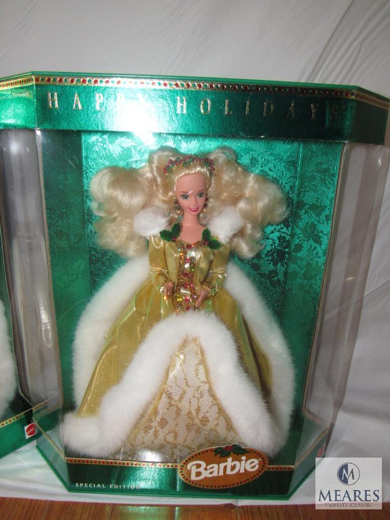 Lot 2 Happy Holiday Barbies Special Edition 1994 Hallmark New in boxes
