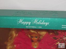 Lot 2 Happy Holiday Barbies 1990 & 1993 Special Edition New in boxes