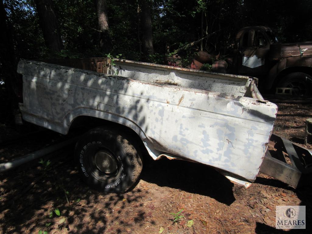 Old Ford Truck Bed turned Trailer