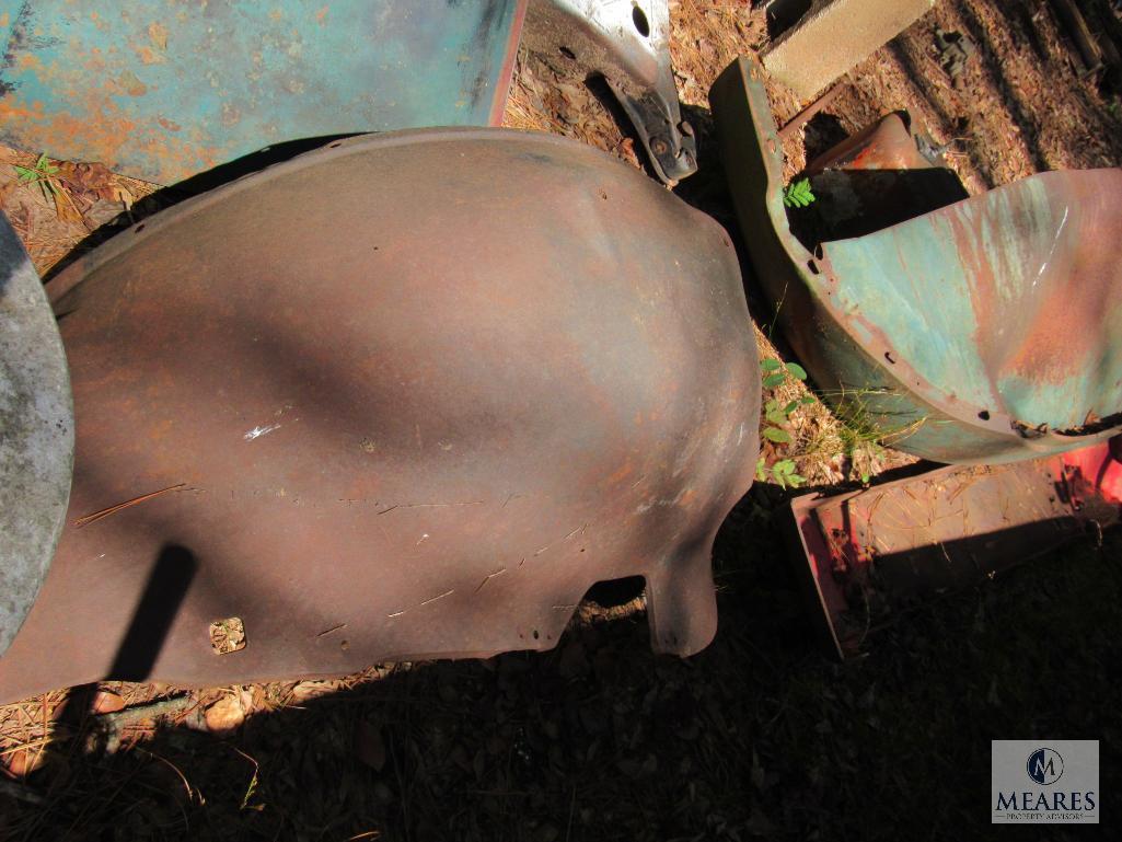 Lot Mack Truck Parts - Hood and Fenders & Old Gas Tank