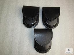 3 new leather ammo wallets/handcuff cases