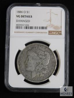 NGC Graded - 1886-O Morgan Silver Dollar - VG Details