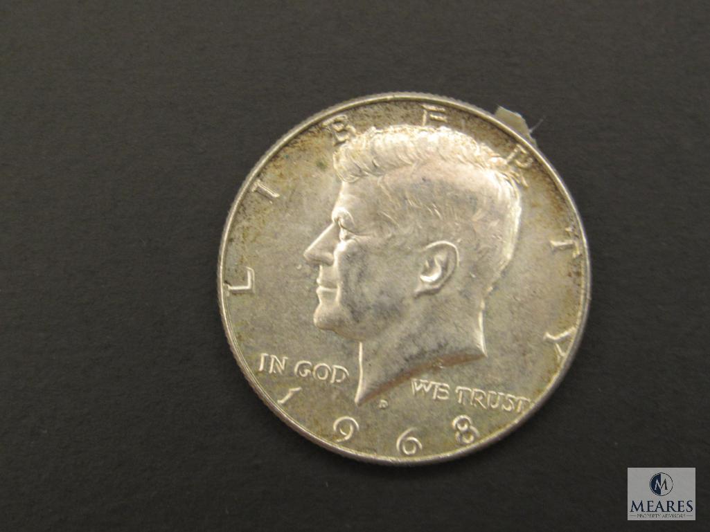 Lot (3) 1968 Kennedy Half Dollars Coins