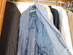 Lot 9 Mens XL Jackets, Dress Coats, like new London Fog, Walls Coveralls, Suede Jacket +