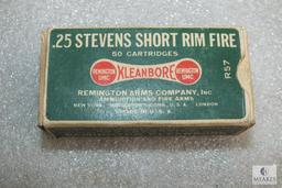 Rare Remington .25 Stevens Short rimfire ammo 30 rounds