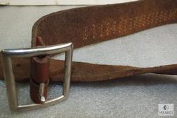 Hunter 122 large .22 caliber leather belt