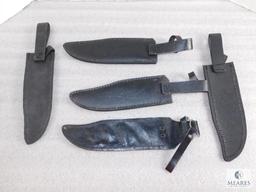 5 large Bowie knife sheaths