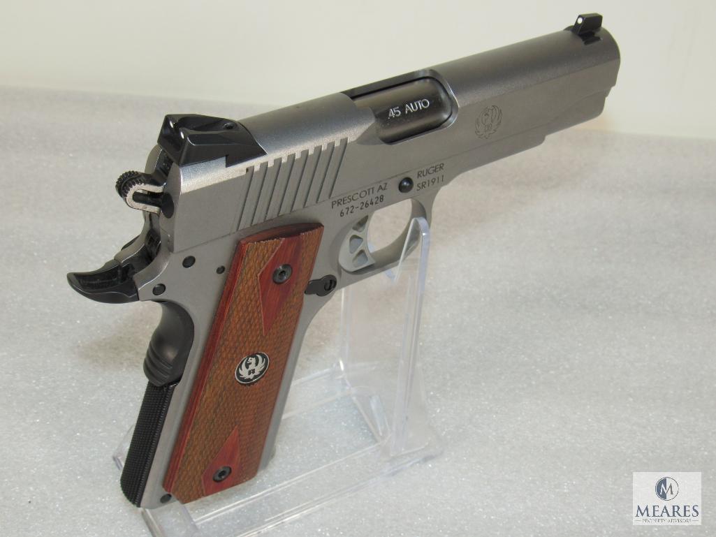 Ruger Stainless SR-1911 Commander .45 ACP Semi Auto Pistol