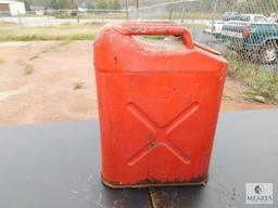 US Metal Fuel Can approximately 5 gallon NO Cap