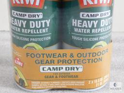 Lot 2 Cans Kiwi Camp Dry Heavy Duty Water Repellent Tough Silicone Spray 10.5 oz Each