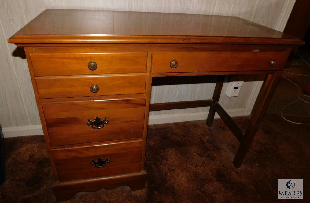 Wooden Office Desk and Chair