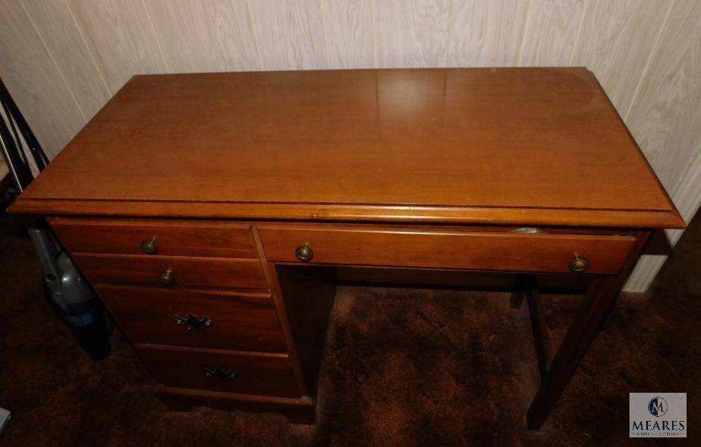 Wooden Office Desk and Chair