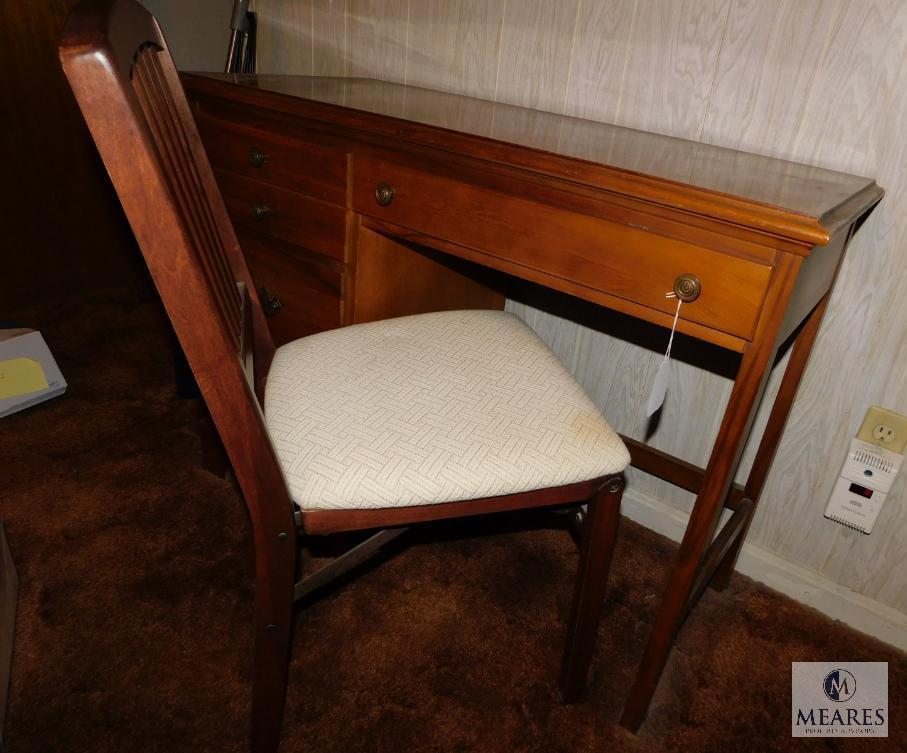 Wooden Office Desk and Chair