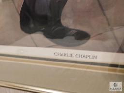 Charlie Chaplin & Officer Framed Print