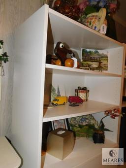 White 4-Drawer Shelf Book Pressboard type