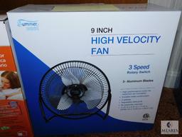 Comfort Zone Ceramic Heater and Summer Cool 9-Inch High Velocity Fan