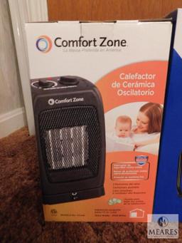 Comfort Zone Ceramic Heater and Summer Cool 9-Inch High Velocity Fan