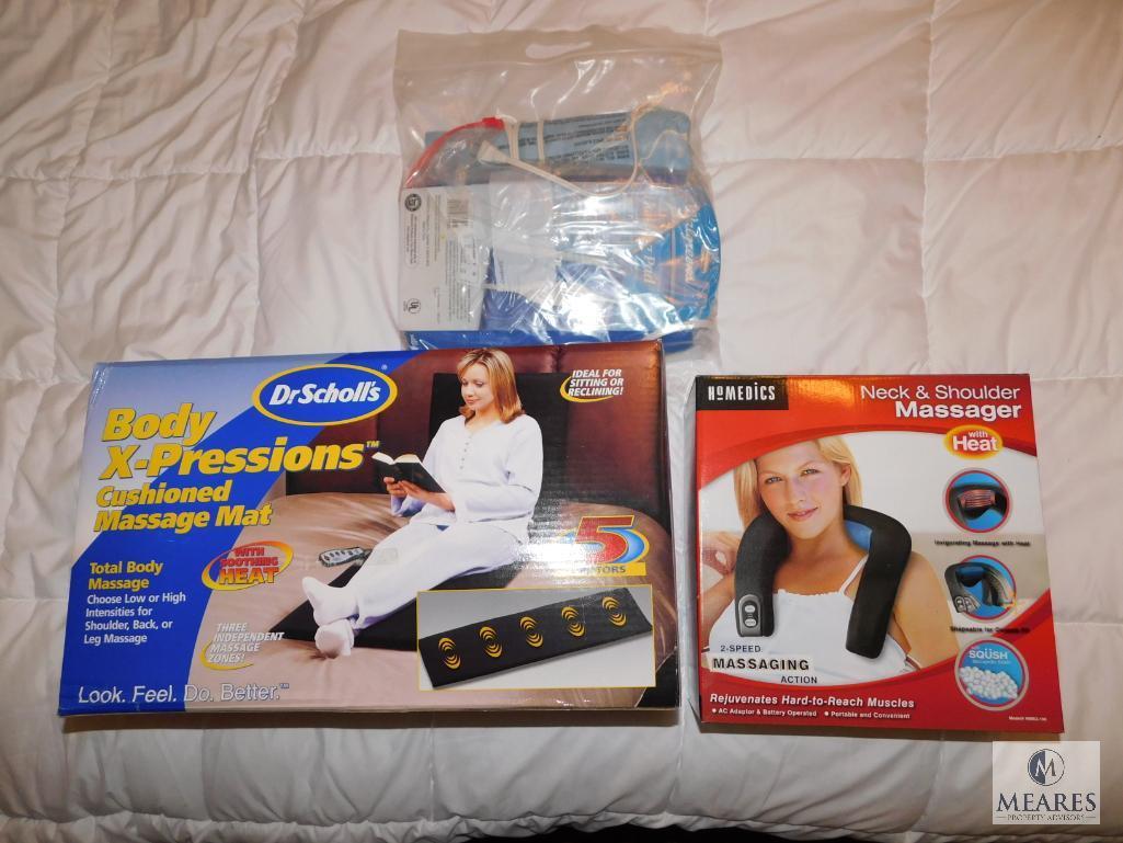 2 Body Massagers and 1 Heating Pad